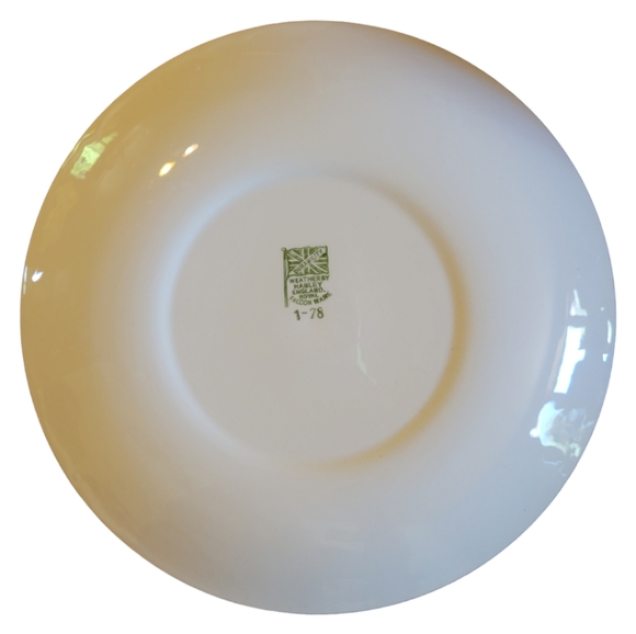 Vtg Weatherby Hanley England Royal Falcon Ware Partridge Collector Plate 9" - Picture 3 of 4